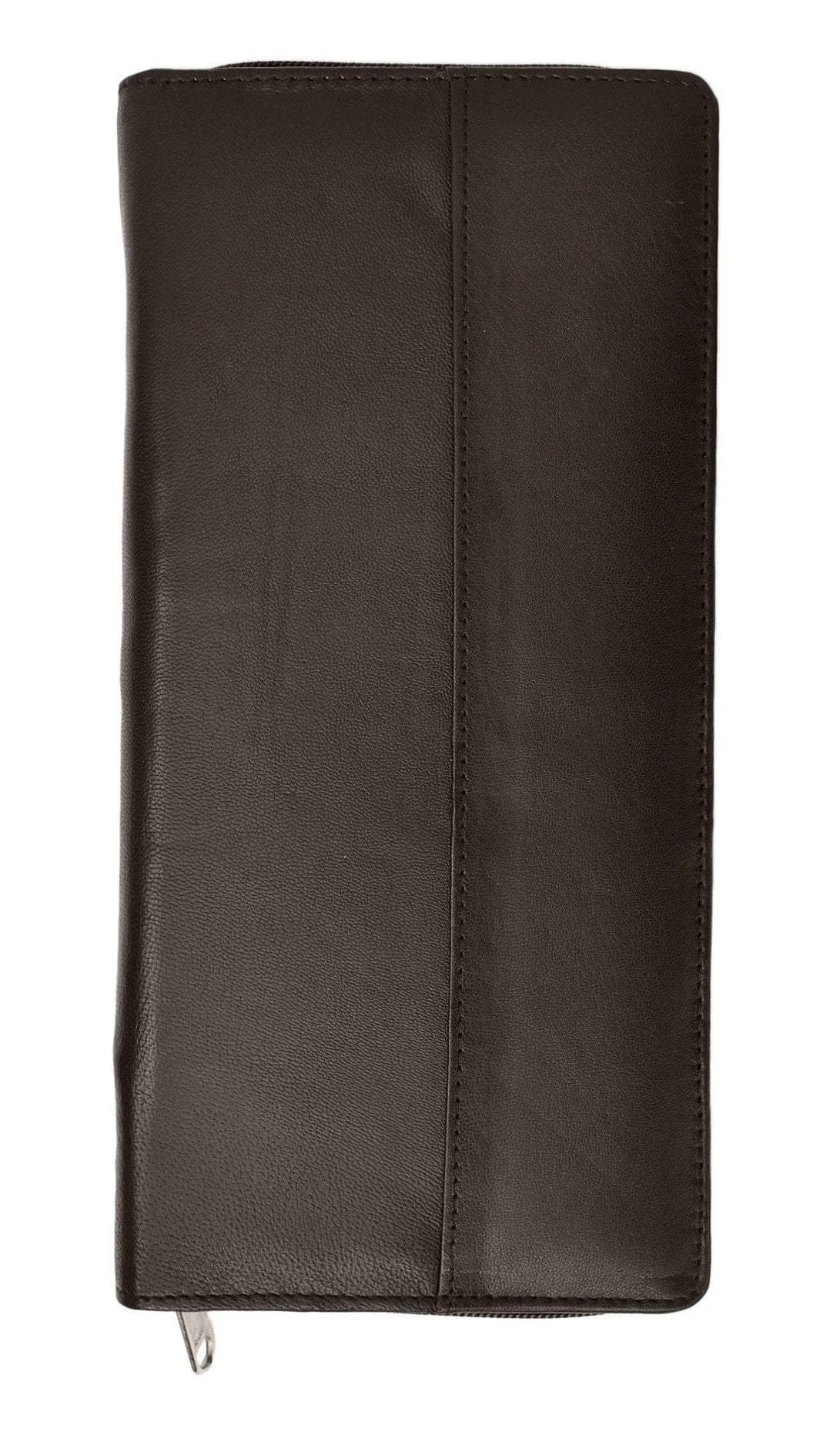 RFID Premium Leather Zipper Travel Credit Card Passport Wallet RFID P 663 (C)