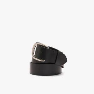 R.M.Williams - 1 1/2 Inch Traditional Belt - Brushed Metal Buckle - Black