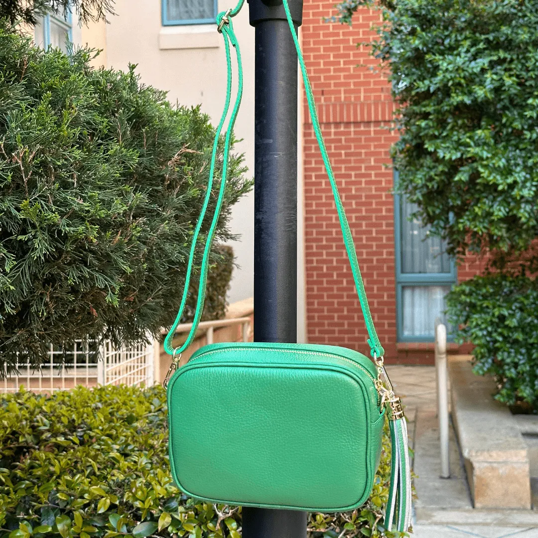 Silvia leather crossbody bag
