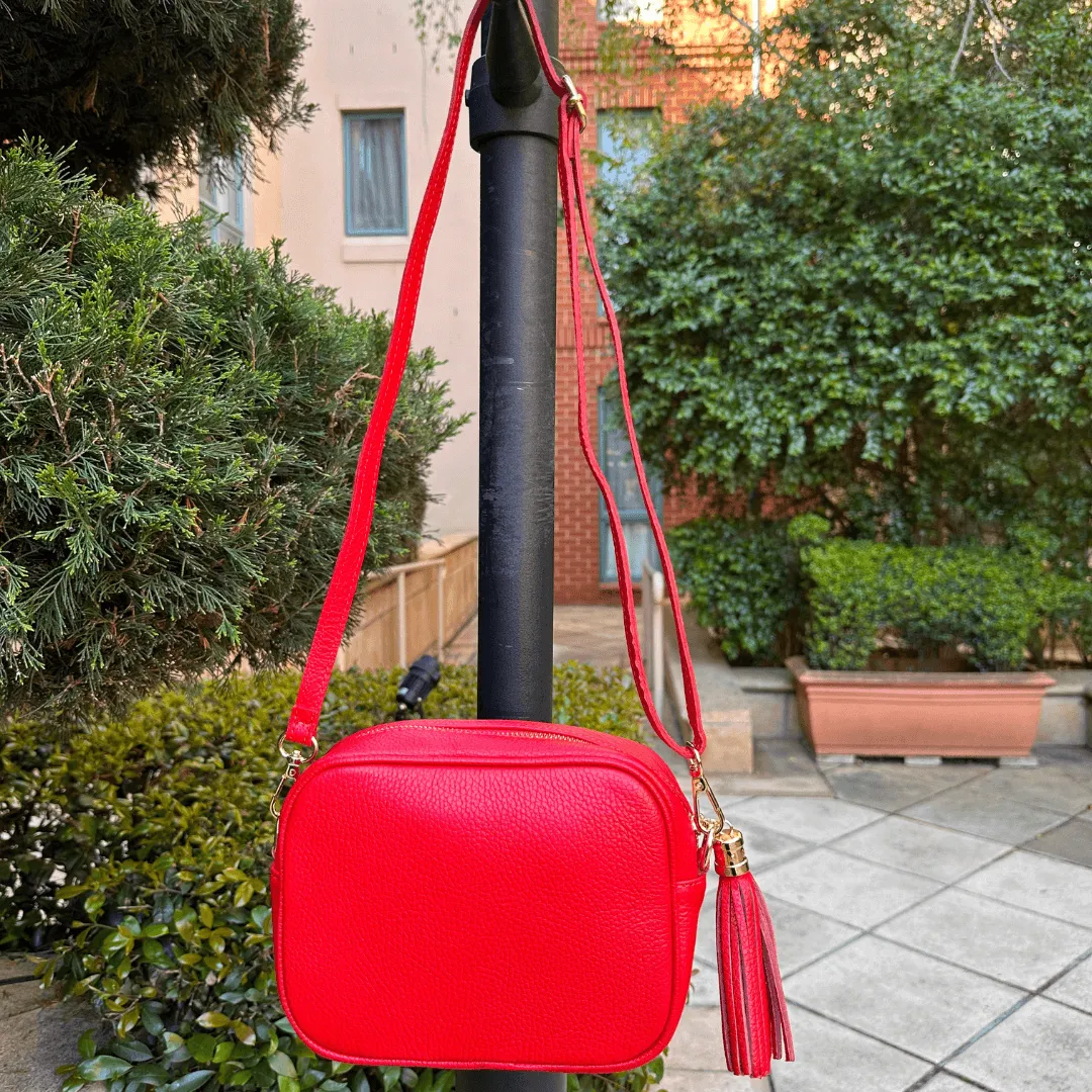 Silvia leather crossbody bag