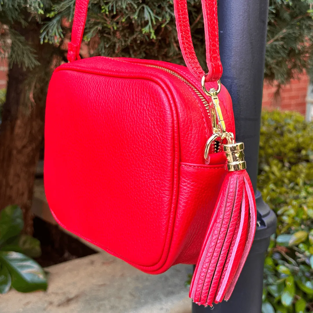Silvia leather crossbody bag