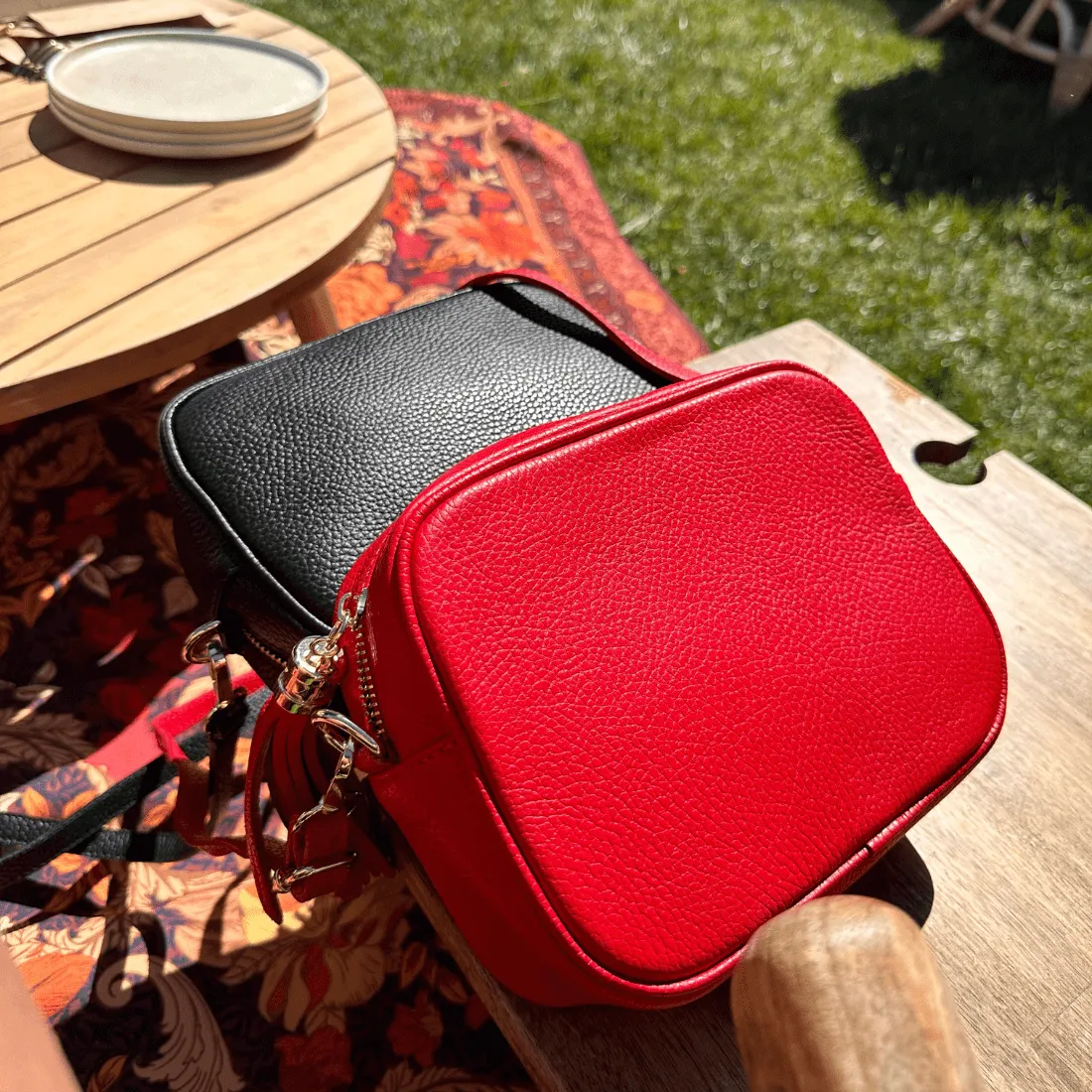 Silvia leather crossbody bag