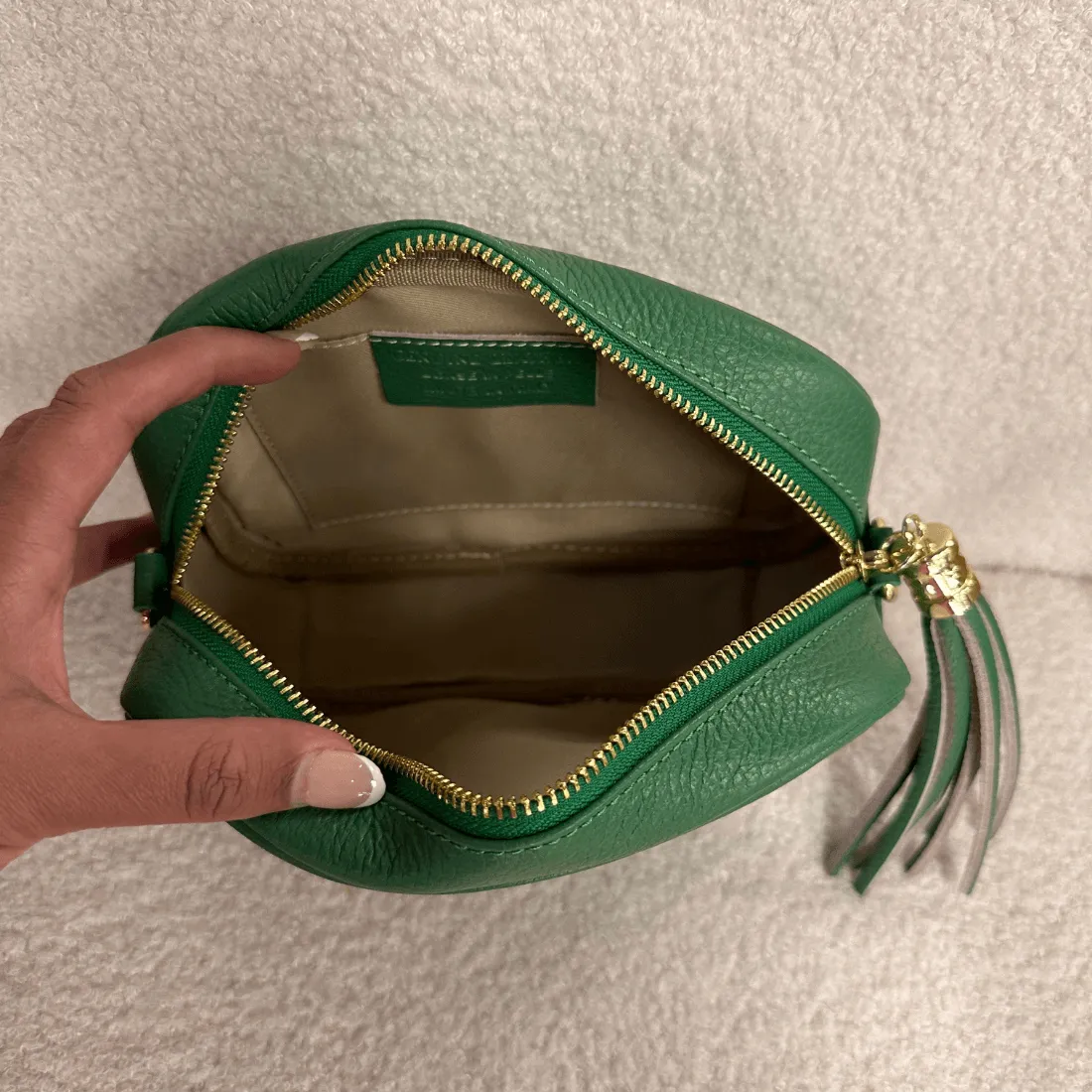 Silvia leather crossbody bag