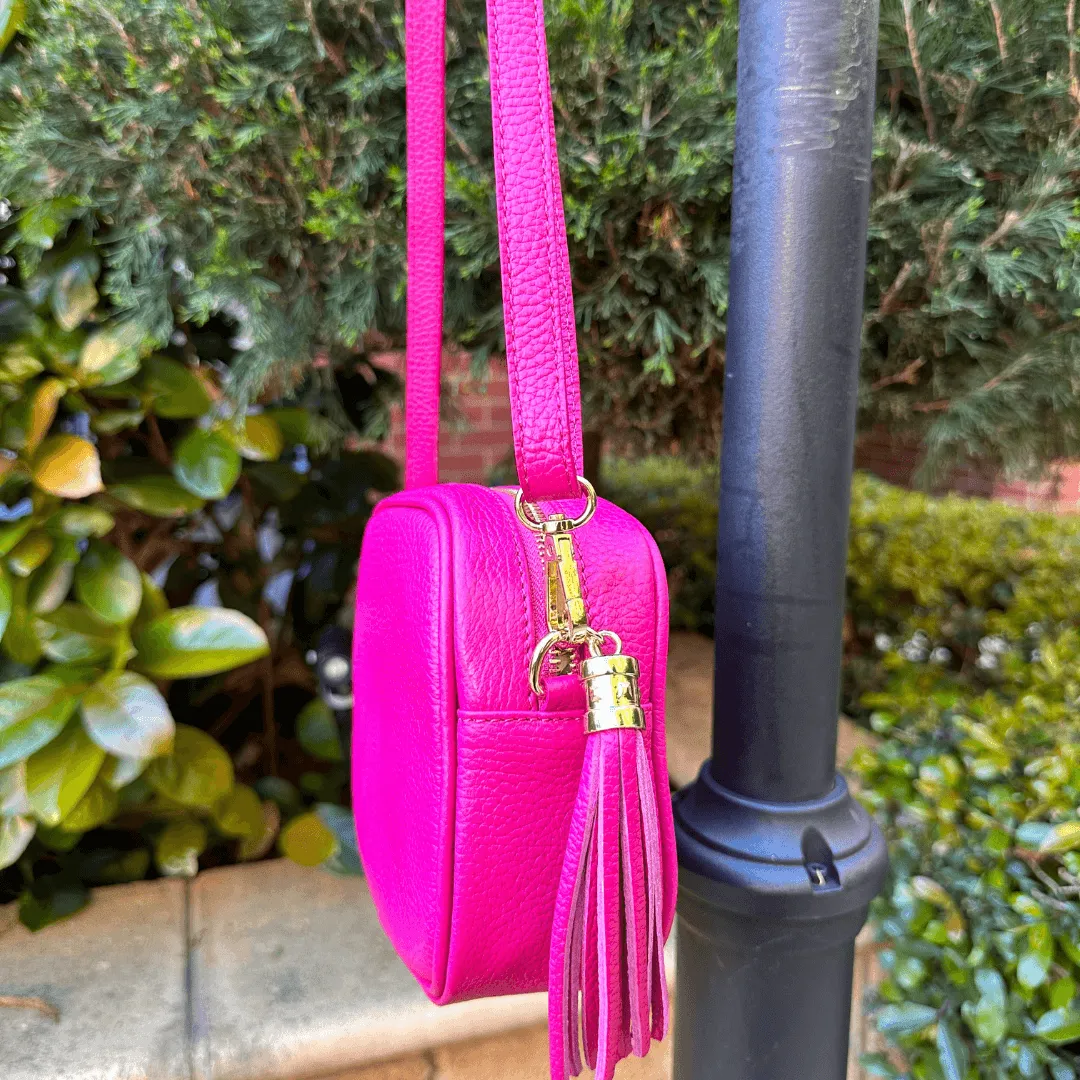 Silvia leather crossbody bag