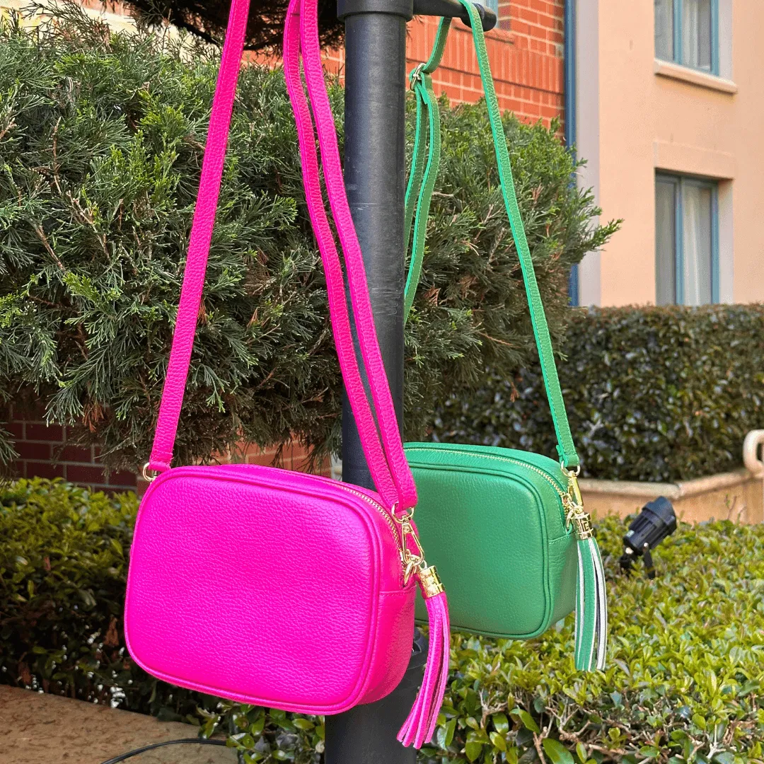 Silvia leather crossbody bag