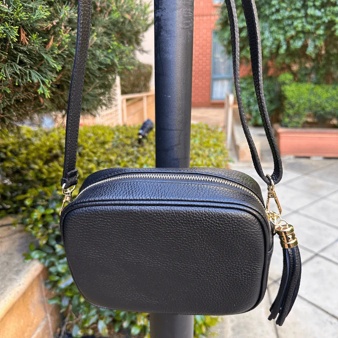 Silvia leather crossbody bag
