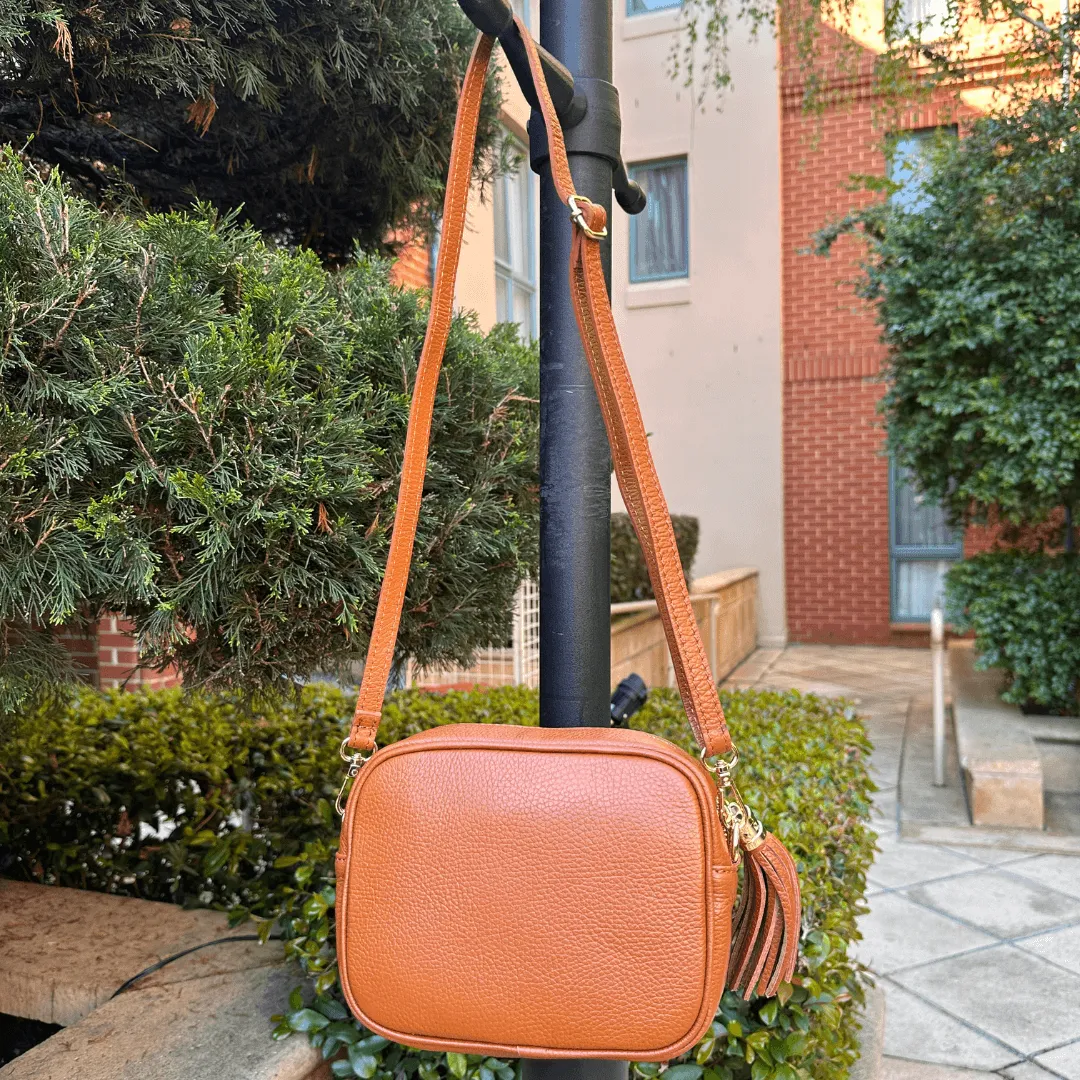 Silvia leather crossbody bag