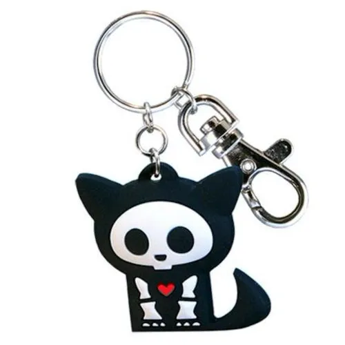 Skelanimals Kit Cat (Glow in the Dark) Keychain