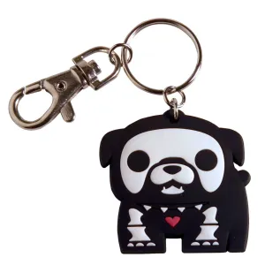 Skelanimals Max the Bulldog (Glow in the Dark) Keychain