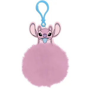 Stitch Angel Pom Pom Keychain