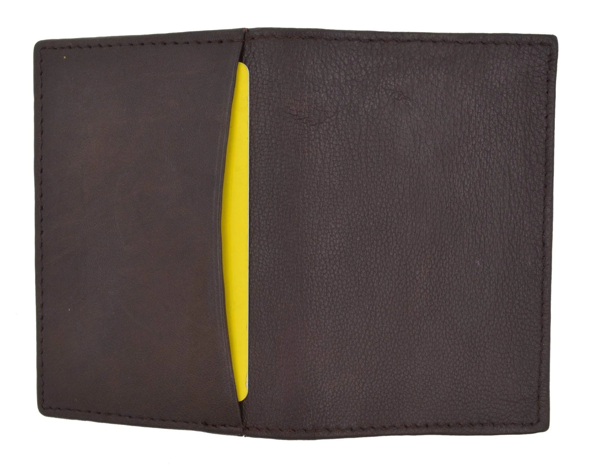 Swiss Marshal RFID Blocking Soft Genuine Leather Expandable Credit Card Outside ID Business Card Holder Wallet SW-RFID-P70