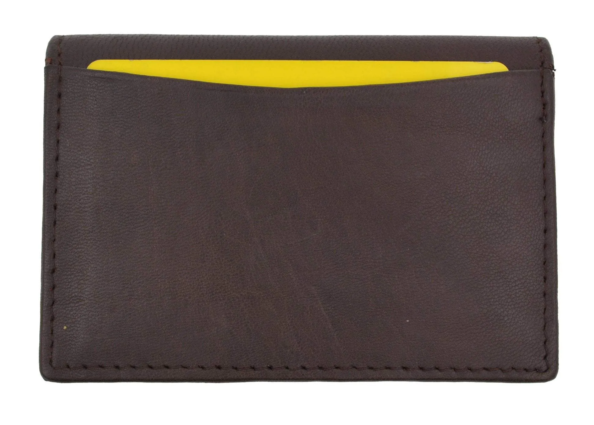 Swiss Marshal RFID Blocking Soft Genuine Leather Expandable Credit Card Outside ID Business Card Holder Wallet SW-RFID-P70