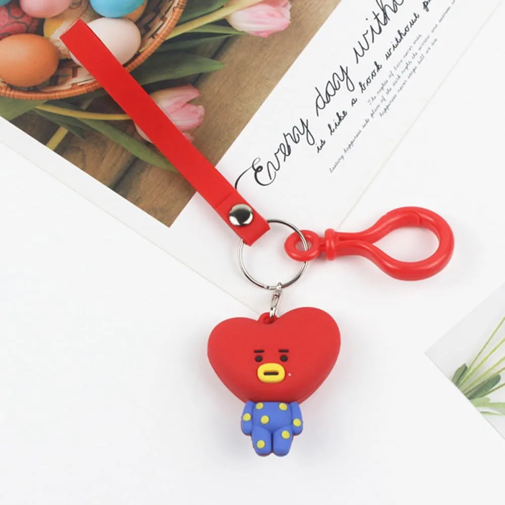 Tata BT21 Keychain with Hook & Strap | Tata With Hook)