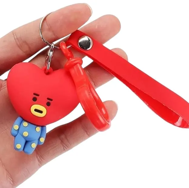 Tata BT21 Keychain with Hook & Strap | Tata With Hook)