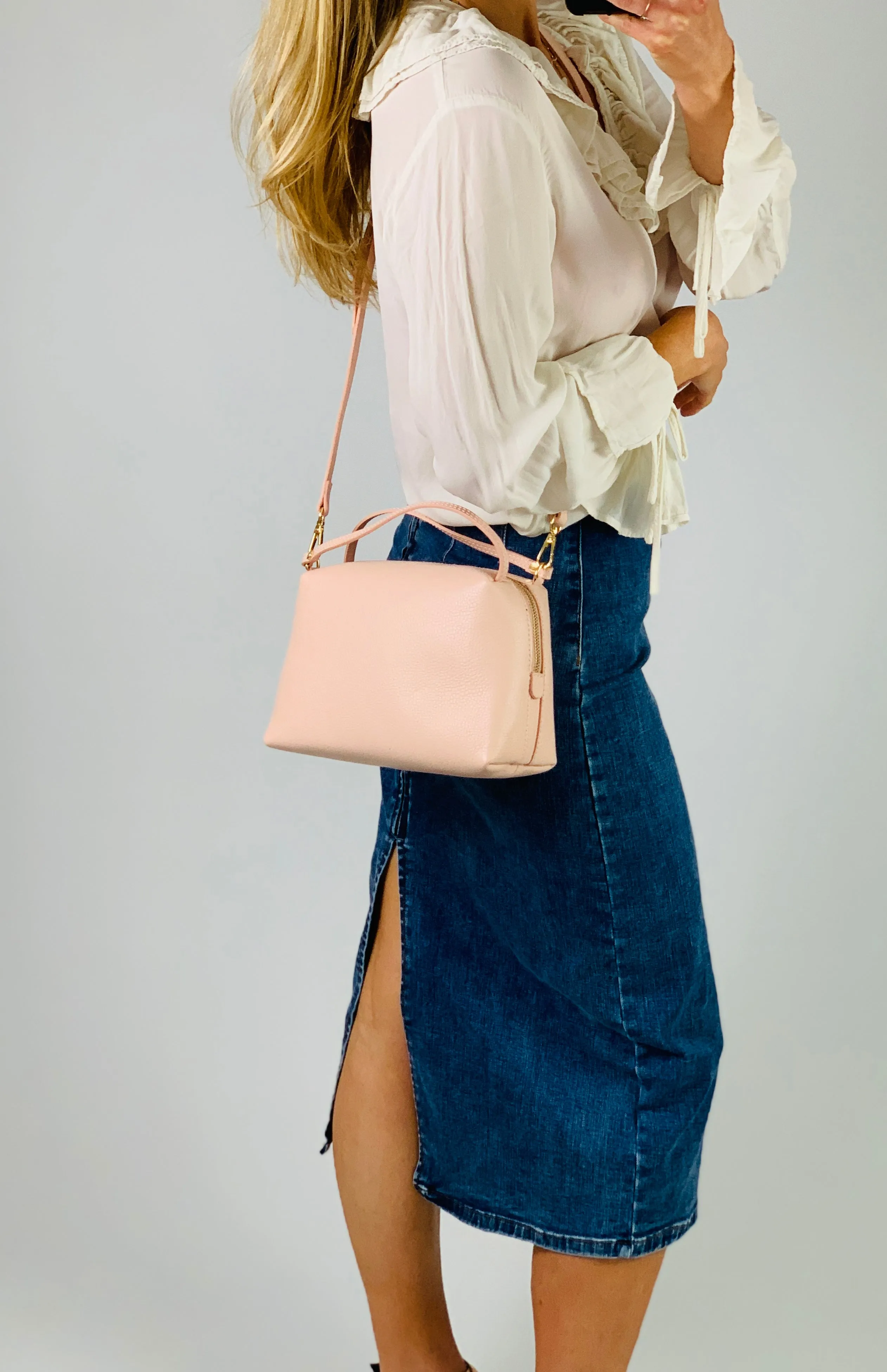 The Firenze Crossbody Pale Pink