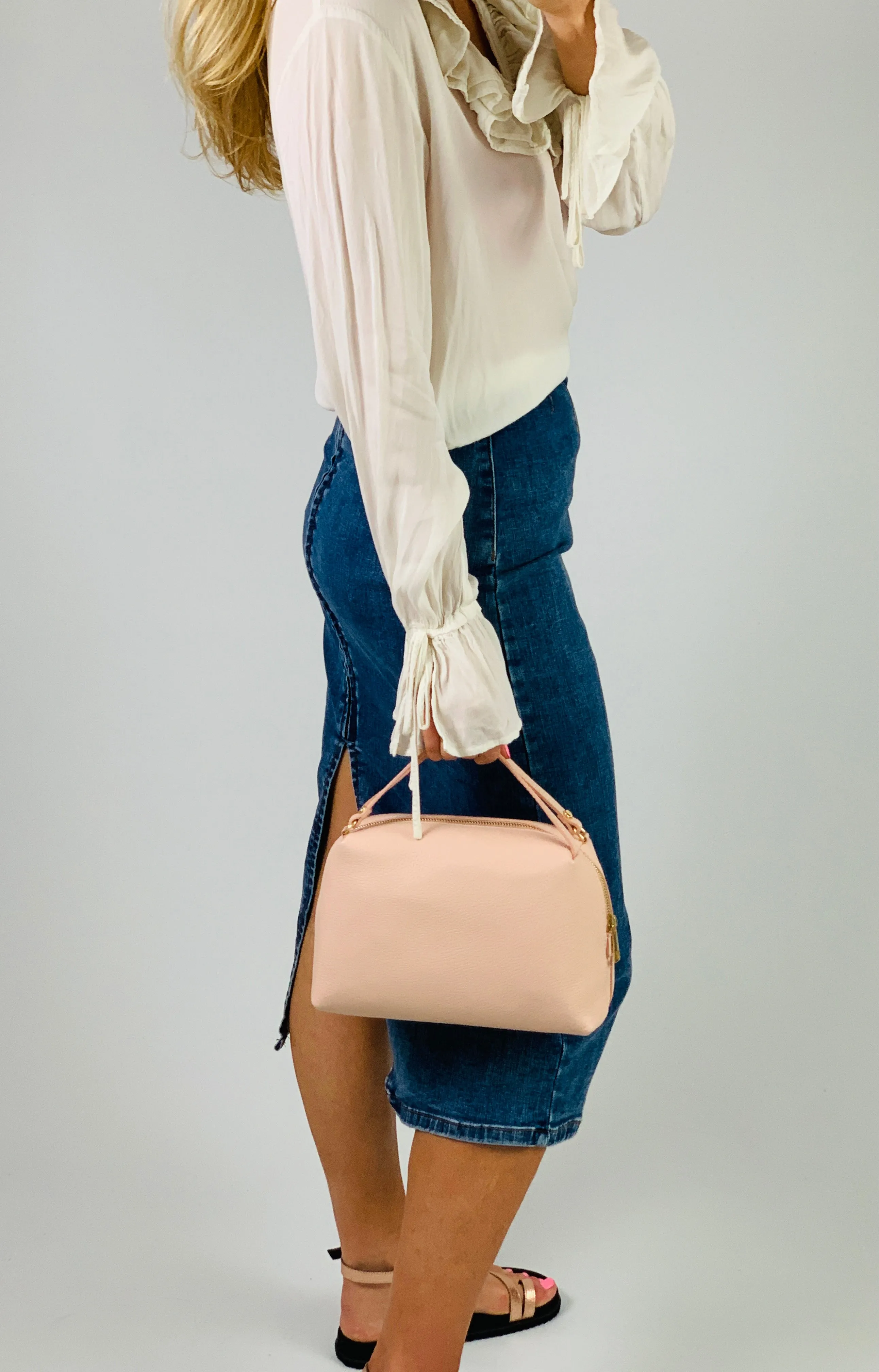 The Firenze Crossbody Pale Pink