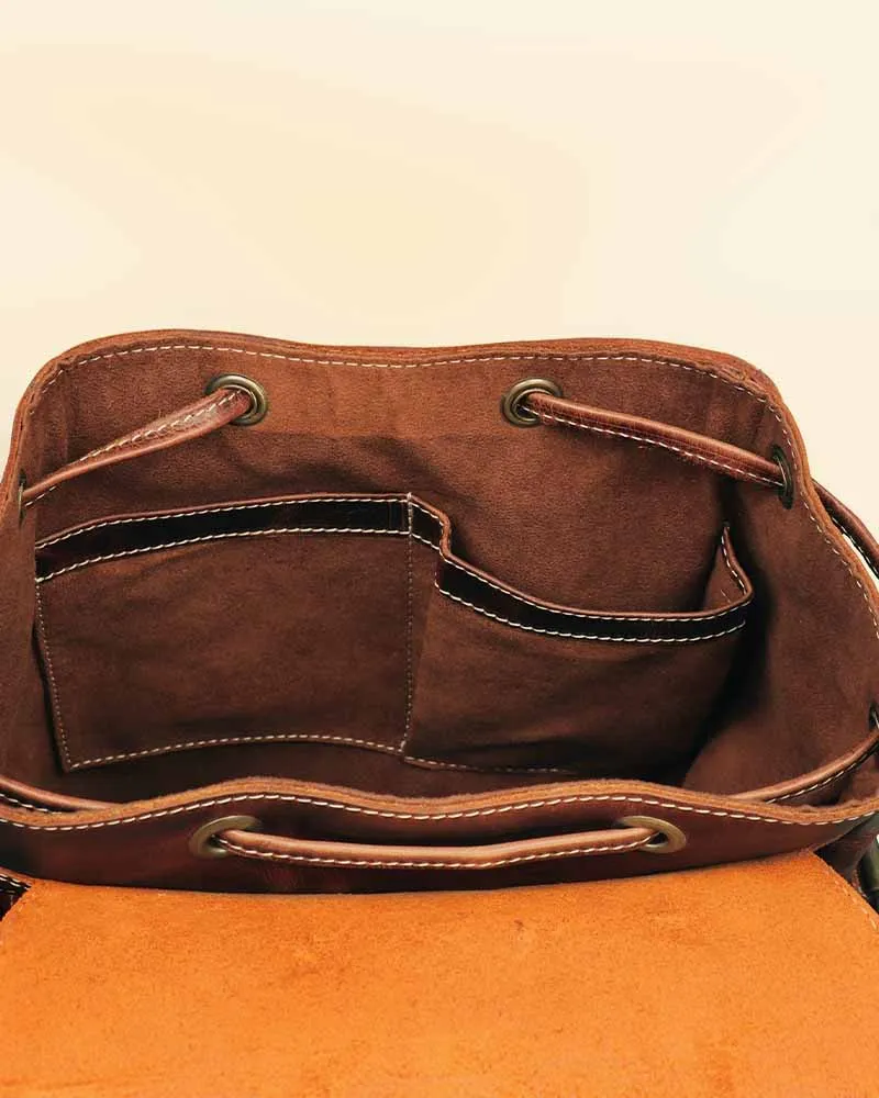 THE PRICY MULTI POCKETS MINI LEATHER BACKPACK
