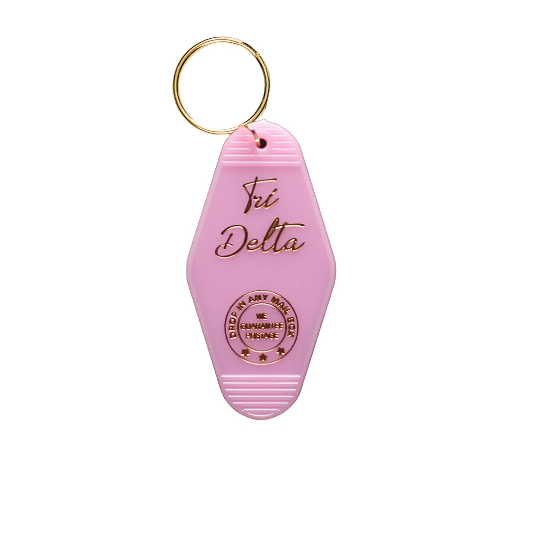 Tri Delta Motel Keychain