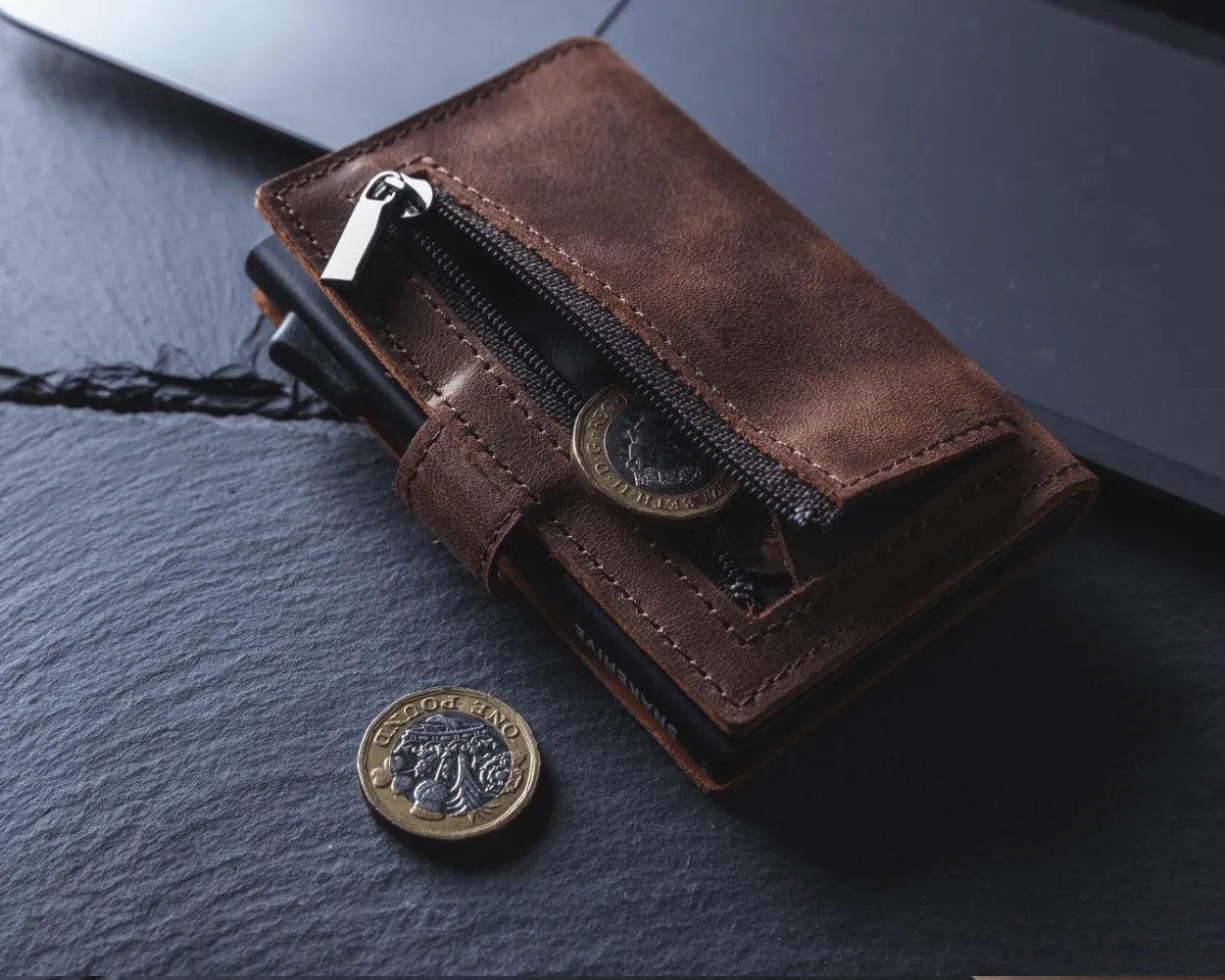 Vintage Leather Smart RFID Wallet