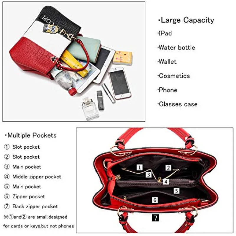 Women Handbag Purse Leather Satchel Shoulder Tote Bag
